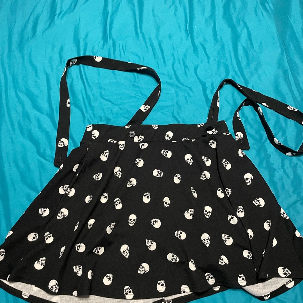 Skull overall dress